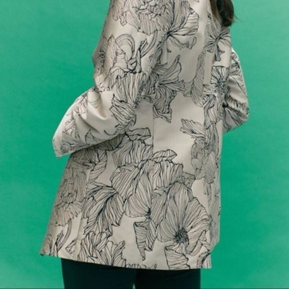 H&M Jacquard Print Blazer Jacket Blogger Fave - Picture 4 of 10